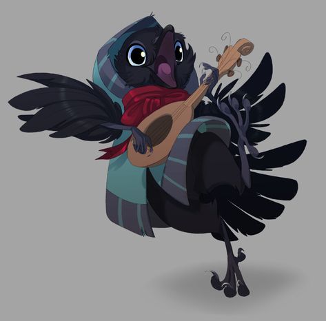 Kenku Bard, Painted Bees, Bird People, Dnd Races, Crow Art, Kraken, Dnd Characters, Crows, Creature Design