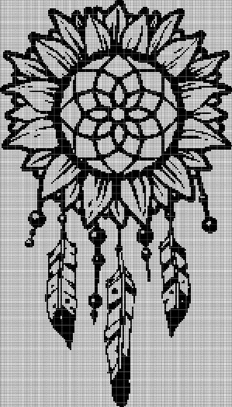 Cross Stitch Dream Catcher, Dream Catcher Cross Stitch, Sunflower Dream Catcher, Sunflower Cross Stitch Pattern, Cross Stitch Sunflower, Cross Stitch Silhouette, Digital Computer, Cross Stitch Quotes, Cross Stitch Fonts