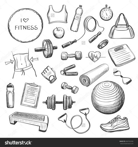 Physical Education Drawing, Fitness Drawing, Sports Party Centerpieces, Education Drawing, Drawing Art Ideas, Sports Bra Pattern, Banner Design Inspiration, Sport Banner, Drawing Exercises