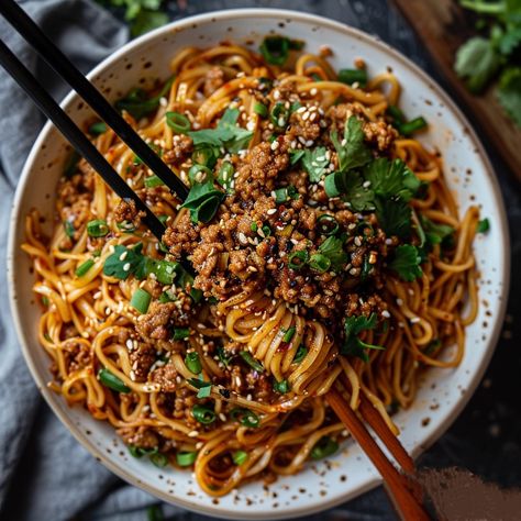 Better Than Takeout Dan-Dan Noodles Dan Dan Noodles Recipe, Dan Dan Noodles, Main Entrees, Better Than Takeout, Buttered Noodles, Chicken Breast Seasoning, Lemon Pepper Chicken, Noodles Recipe, Low Sodium Soy Sauce