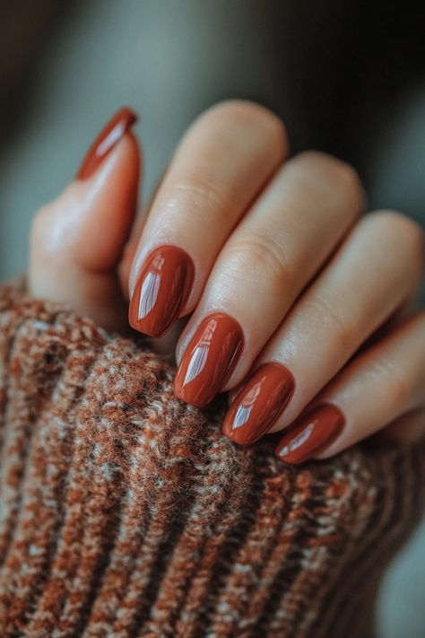 From Matte to Metallics: 33 Fall Nail Color Ideas You Can't Miss Simple Fall Nails, November Nails, Fall Nail Trends, Nude Nail, Thanksgiving Nails, Fall Nail Colors, Orange Nails, Autumn Nails, Fall Nail