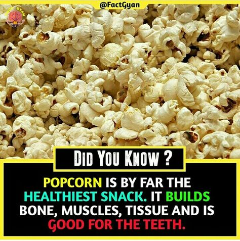 Food Facts Interesting, Popcorn Benefits, Wierd Facts, Physiological Facts, Psychological Facts Interesting, Fun Facts About Life, Interesting Science Facts, Biology Facts, Food Health Benefits