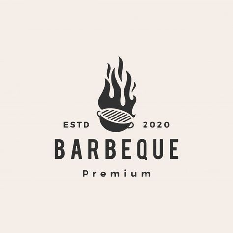 Barbecue Logo, Meat Logo, Bbq Logo, Historical Logo, Grill Logo, Korean Barbecue, Calligraphy Quotes Love, Logos Ideas, Vector Icons Illustration