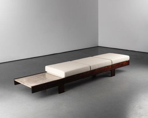 Bench | Joaquim Tenreiro Japanese Bench, Carpenters Workshop, Modernist Furniture, Long Bench, Historical Design, Wood And Marble, Elegant Furniture, Article Design, Furniture Designer