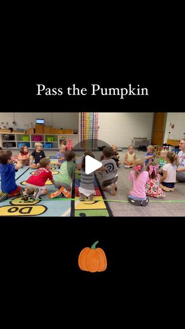 Edgewood Elementary Music on Instagram: "Pass the Pumpkin is an October favorite in every grade! These kindergarteners learned it today! 🎃

How cool is it that one class’s teacher stayed for music? We loved how Mrs. Isley played games and sang with us today! 

📍 Mrs. Wall and Mr. Walls’ combined music classes

@happiestkonearth @mthomas.class" Pass The Pumpkin Game, Pass The Pumpkin, Pumpkin Game, Meeting Games, October Favorites, Pumpkin Games, Music Classes, Spooky Stuff, Montessori Classroom