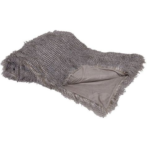 Speckled Fur Throw (€100) ❤ liked on Polyvore featuring home, bed & bath, bedding, blankets, fur blanket, fur bedding, fur throw blanket, fur throw and french bedding Grey Faux Fur Throw, Led Accessories, Luxury Throws, Grey Throw, Fur Throw, Stylish Living Room, Faux Fur Throw, Large Mirror, Backrest Pillow