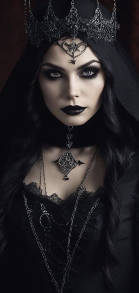 Ancient Vampire, Gothic Culture, Gothic Photography, Witch Pictures, Goth Glam, Dark Queen, Witch Makeup, Gothic Fantasy Art, Queen Makeup