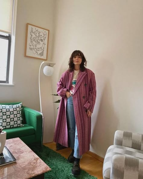 Oversized Coat Outfit, 13 Outfits, Cool Closet, Studio Editorial, Autumn Outfit Inspo, Denim Party, Nyc Fits, Spring Layers, Outerwear Trends