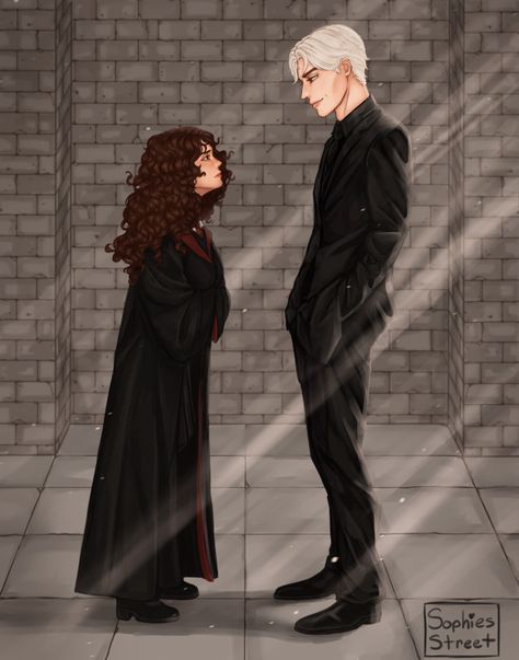 Dramione Fan Art, Draco And Hermione, Damaged Goods, I Am The One, Hermione, Wizarding World, Roman Empire, After Dark, Hogwarts