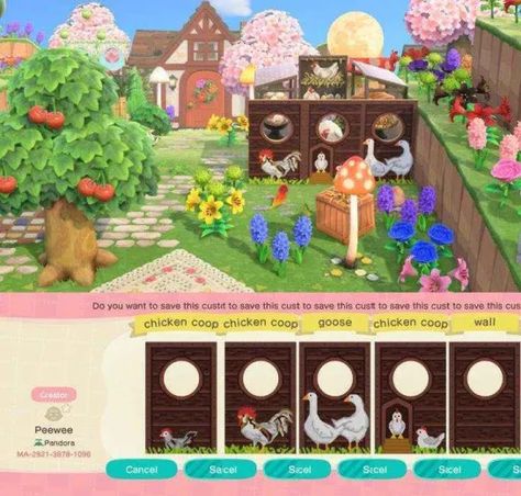 Anch Farmcore Codes, Acnh Kidcore Farm, Farmcore Animal Crossing Codes, Animal Crossing Farm Codes, Acnh Farm Codes, Acnh Standee Designs, Acnh Farmcore Codes, Animal Crossing Farmcore, Acnh Farm Design Code