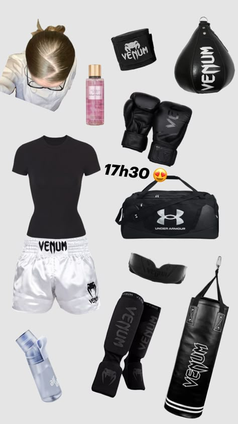 Boxing Outfit For Women, Boxer Aesthetic, 4s Outfit, Boxing Clothes, Boxe Thai, Trening Sztuk Walki, Female Boxers, Boxing Girl, Latina Fashion Outfits