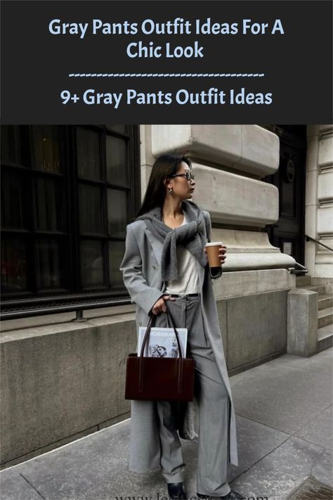 grey pants outfit casual, gray pants work outfits women, gray pants outfit casual, Gray Pants Outfit Ideas, gray pants outfits women, Gray Tailored Pants Outfit, All Grey Outfits For Women, Gray Work Pants Outfit, Grey Pants Work Outfit, Gray Pants Work Outfits Women, Pants Work Outfits Women, Light Grey Pants Outfit Work, Gray Trousers Outfit Women, Gray Slacks Outfit Women