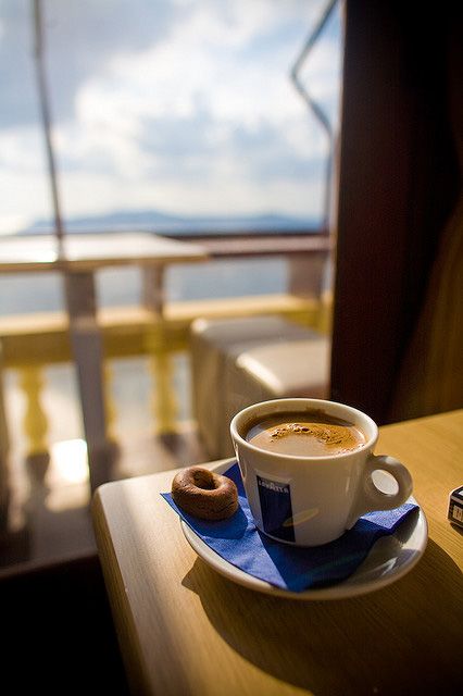 Greek Coffee in Fira. Santorini Coffee Wallpapers, Lavazza Coffee, Coffee Photos, Coffee Photography, Coffee Is Life, Wallpapers Iphone, Turkish Coffee, But First Coffee, A Cup Of Coffee