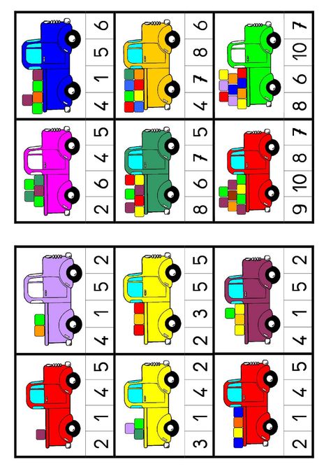 Kindergarten Math Review, Kindergarten Math Addition, Math Addition Worksheets, Transportation Preschool, Montessori Math, Numbers Preschool, Kids Math Worksheets, Activities Preschool, Kindergarten Math Worksheets