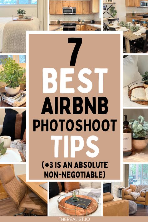 Instagram For Airbnb, Airbnb Listing Tips, Airbnb Photography Tips, Staging Airbnb Photos, Airbnb Aesthetic Photos, Rustic Air Bnb Ideas, Air Bnb Interior Design, Simple Airbnb Decor, Airbnb Photography Ideas