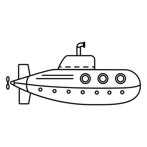 Submarine Drawing, Modern Arts And Crafts Interiors, Boat Icon, Navy Boat, Easy Cartoon, Boat Drawing, Easy Cartoon Drawings, Art Elements, Navy Marine