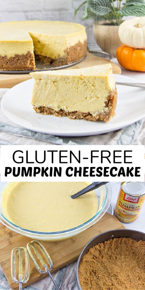 Gluten Free Pumpkin Cheesecake, Time Saving Tips, Gluten Free Holiday, Pumpkin Cheesecake Recipes, Easy Gluten Free Desserts, Gluten Free Thanksgiving, Gluten Free Cheesecake, Fall Math, Math Crafts