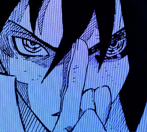 Sasuke Profile Picture, Sasuke Profile, Anime Cybercore, Sasuke Pfp, Sasuke Icon, Profile Picture, Anime, Blue