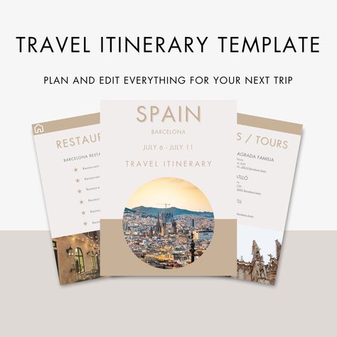 Travel Itinerary Template Modern Minimal, Desktop, iPad, Tablet, Editable on Canva, Printable, Digital Template Download, Travel,  12 Pages Travel Itinerary Planner, Free Planner Templates, Itinerary Planner, Itinerary Template, Travel Itinerary Template, Free Planner, Templates Downloads, Ipad Tablet, Template Download