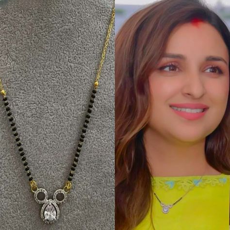 Bollywood Celeb Mangalsutras And Where You Can Buy Them Katrina Kaif Wedding Mangalsutra, Modern Mangalsutra Designs Indian Bridal, Alia Bhatt Mangalsutra, Small Mangalsutra Designs Gold, Modern Mangalsutra Designs, Modern Mangalsutra, Bride Fashion Photography, Blue Blouse Designs, Mangal Sutra