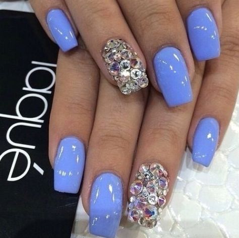 Periwinkle Nails, Shiny Nails Designs, Long Nail Art, Squoval Nails, Super Nails, Trendy Nail Design, Short Nail Designs, Beautiful Nail Designs, Fall Nail Designs