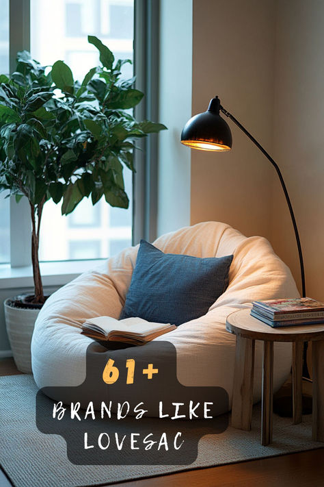 Looking for brands like Lovesac? These 61 alternatives offer cozy, modular furniture that’s perfect for any living space. From customizable couches to ultra-comfortable bean bags, you’ll find the perfect pieces to lounge in style. Click now to explore all the top brands! 🛋️✨ #Lovesac #ModularFurniture #CozyLiving #HomeDecor #FurnitureBrands #InteriorDesign #ComfyFurniture Chic Bean Bag Chairs, Bean Bag Corner Ideas, Bean Bag Living Room Decor, Living Room Bean Bag Ideas, Lazy Boy Living Room, Pottery Barn Sofa, Comfy Furniture, Giant Bean Bag, Bean Bag Furniture