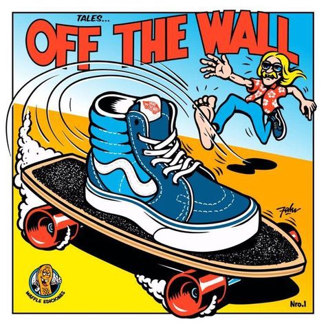 Surfer Magazine, Arte Punk, Skate Art, Vans Logo, Retro Logos, Skateboarder, Skateboard Art, Surf Art, Vans Off The Wall