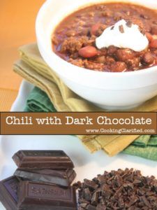 Chili With Chocolate, Chocolate Chili Recipe, Recipe For Chili, Dark Chocolate Recipes, Chocolate Chili, Bakers Chocolate, Chili Recipe Crockpot, Easy Chili, Chilli Recipes