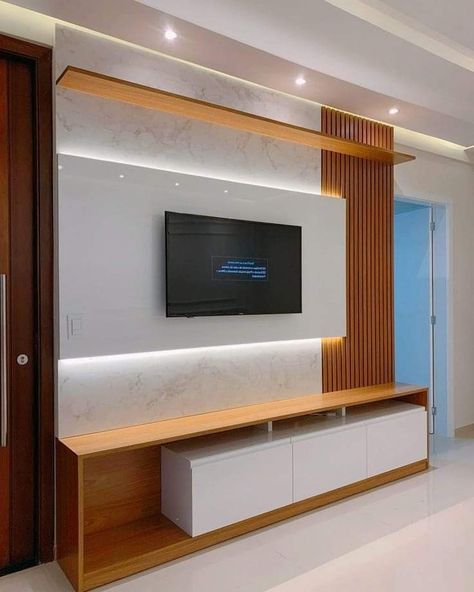 Led Tv Panel Design, Wooden Panel Design, Tv Cabinet Design Modern, Lcd Wall, Lcd Panel Design, Modern Tv Unit Designs, Tv Unit Design Modern, Tv Unit Furniture Design, Tv Cabinet Design