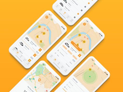 Citybee - Car Sharing App Redesign on Behance Car Sharing App, App Redesign, Car App, Modern Sofa Designs, Track Car, Design Ui, Mobile Ui, Ux Ui, Ui Ux Design