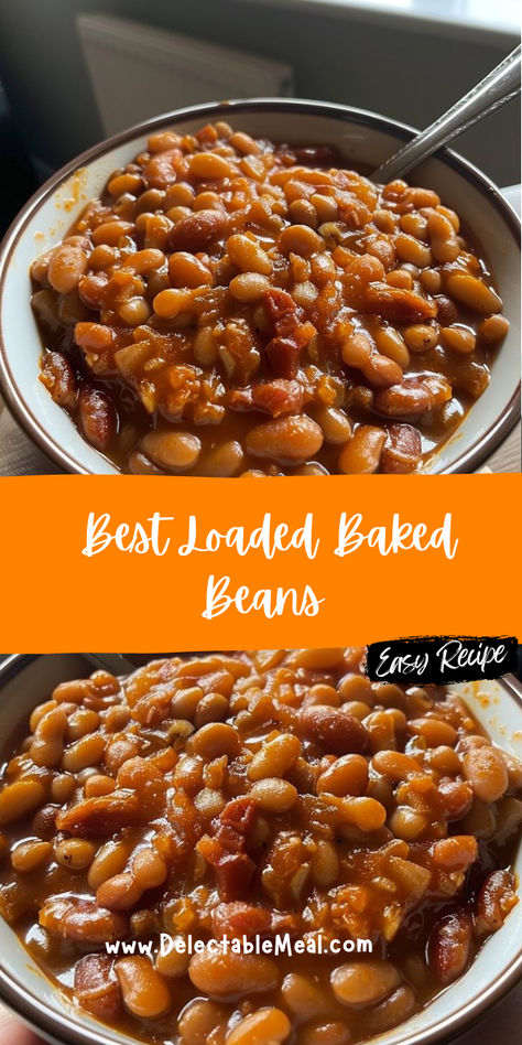 Million Dollar Baked Beans, Easy Baked Beans From Canned Beans, Baked Beans From Canned Beans, Loaded Baked Beans, Bake Beans, Easy Baked Beans, Baked Beans Recipe, Baked Bean Recipes, Canned Beans