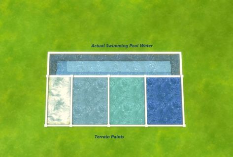 Mod The Sims: Water Unbound I Pool Water Terrain Paints by Snowhaze Sims Cc Mm, Mod Pool, Sims 4 Wallpaper, Sims 4 Build Mode, Sims Gameplay, Pool Paint, Sims 4 Studio, Furniture Cc, Pelo Sims