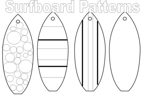 One For The Books: Preschool Storytime - Beach Beach Theme School Activities, Surfing Crafts For Preschool, Surfboard Craft Preschool, Surfboard Crafts For Kids, Surf Board Craft, Surfboard Coloring Pages, Surfboard Template Free Printable, Surf Board Template Printable, Surfboard Template