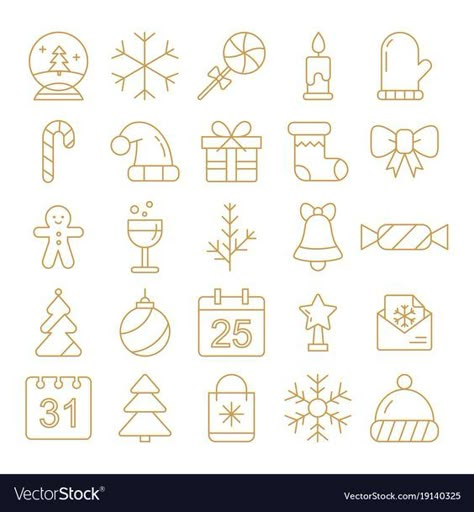 New year icons christmas party elements vector image on VectorStock Christmas illustration #christmasillustration Christmas illustrations #christmasillustrations #christmas #illustration #illustrations Merry christmas #merrychristmas  4.310 Christmas Symbols Illustration, New Year Vector Illustration, Cozy Christmas Illustration, Laptop Wallpaper Christmas, Winter Symbols, Poster Natal, Kny Christmas, Christmas Illustration Watercolor, Line Art Christmas