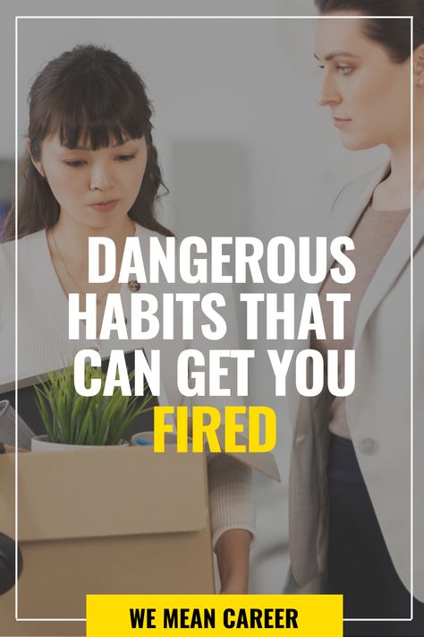 Many people get fired from their jobs because of how they portray themselves in the workplace. A single bad habit is not likely to get you fired immediately, but the cumulative effect of the bad habit can over time. Read our article on habits that can cost you your job. #careeradvice #work #careertips #jobsearch #resumetips Getting Fired From Job, Fired From Job, Federal Resume, Mentor Mentee, Best Cover Letter, Workplace Productivity, Cover Letter Tips, Create A Resume, Employee Management