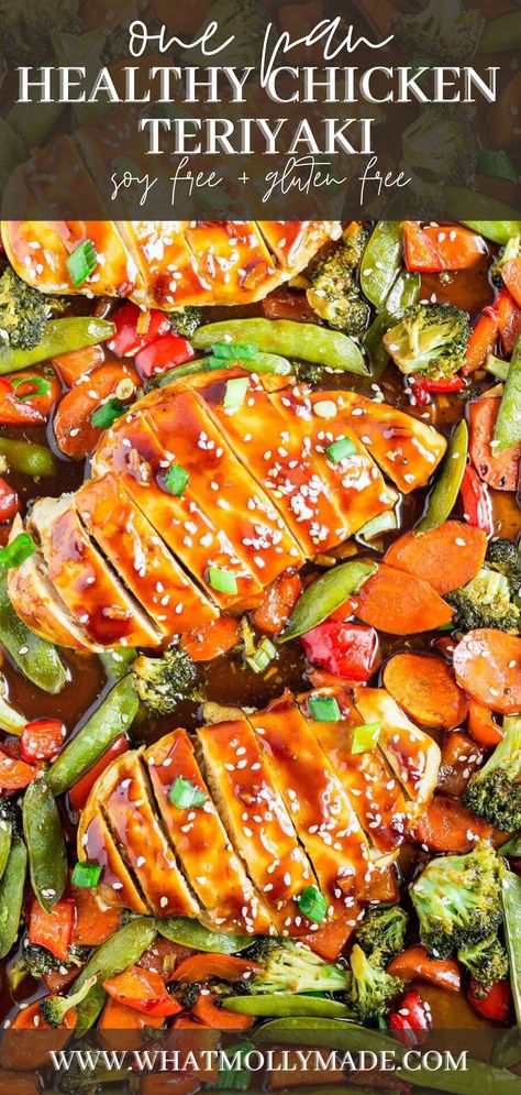 Sheet Pan Dinners Teriyaki Chicken, Macro Friendly Teriyaki Chicken, One Pan Teriyaki Chicken With Vegetables, Gluten Free Dairy Free Sheet Pan Dinners, Gluten Soy Free Recipes, Sheet Pan Teriyaki Chicken And Veggies, Sheet Pan Chicken Teriyaki, Gluten Free Sheet Pan Dinners, Gluten Free Teriyaki Chicken