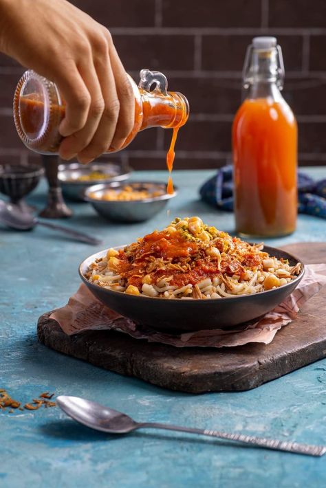 Koshari Photography, Arab Food Photography, Middle Eastern Food Photography, Egyptian Food Photography, Arabian Food Photography, Arabic Food Photography, Lebanese Food Photography, Koshary Egyptian, Egypt Food