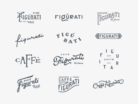 French Sketches, French Logo Design, Italian Lettering, Italian Logo Design, Italian Graphics, Italian Font, Cafe Font, Italian Branding, Pasta Logo