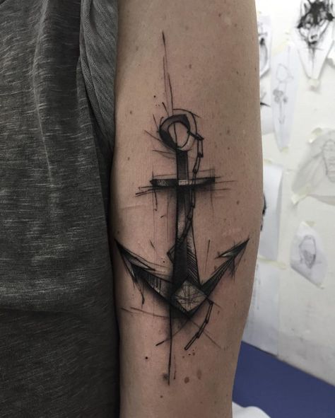 Rough Anchor Tiny Anchor Tattoo, Anker Tattoo Design, Sketch Style Tattoos, Anchor Tattoo Design, Anker Tattoo, Anchor Tattoos, Anchor Tattoo, Best Sleeve Tattoos, Best Tattoo Designs