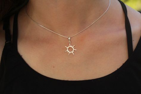 Sunburst Jewelry, Sun Solar, Yoga Trainer, Lavender Opal, Sun Necklace, Elf Ears, Sun Pendant, Sea Lover, Jewelry Minimalist