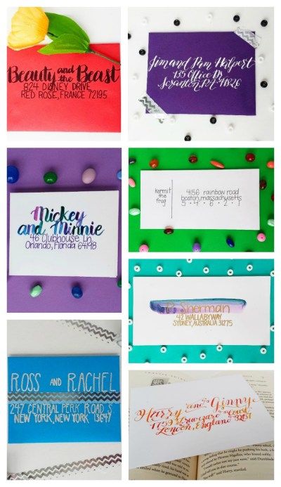 Address An Envelope, Homemade Envelopes, Address Envelopes, Tombow Dual Brush Pen, Envelope Lettering, Watercolor Calligraphy, Handmade Envelopes, Roller Ball, Pocket Letters