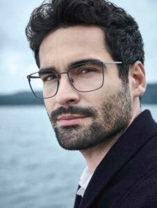 Mens Hair Glasses, Eye Frames Men, Specs For Round Face, Men Wearing Glasses, Specs For Men, Men With Glasses, Man Glasses, Dark Haired Men, Round Face Men