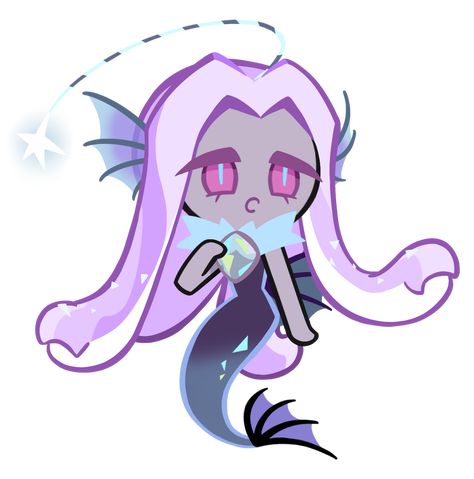 Mystic Opal Cookie (미스틱오팔 쿠키, misutig-opal kuki) is a Guest Cookie released in the second part of the A Mermaid's Tale update (v4.10), appearing first as an NPC in A Mermaid's Tale Special Episode. Mystic Opal Cookie is the withdrawn and cryptic sister of White Pearl Cookie, Crimson Coral Cookie, Aquamarine Cookie, and Gold Citrine Cookie, residing in Tearcrown. Her individual power as a Gem Mermaid is control over the surface's weather. Born with an opal imbued with the powers of wind and ... Avocado Cookies, Custard Cookies, Mermaid Cookies, Blueberry Cookies, Mermaid Images, Vanilla Sugar Cookie, Dragon City, Strawberry Cookies, Characters Inspiration Drawing