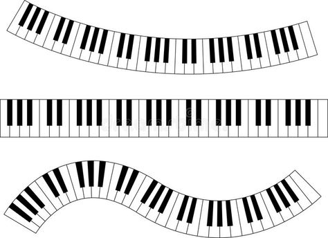 Piano keyboard. Vector illustration of piano keyboard , #affiliate, #keyboard, #Piano, #Vector, #piano, #illustration #ad Piano Keys Drawing, Music Zentangle, Keys Illustration, Phantom Musical, Burnt Hats, Key Drawings, Formal Cooler Ideas, Musical Keyboard, Music Keyboard