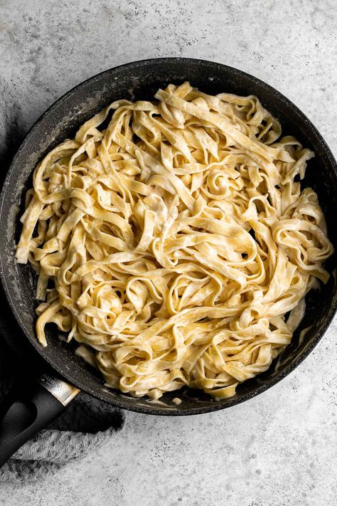 Fettuccine Alfredo - Ahead of Thyme Homemade Fettuccine, Classic Italian Pasta, Fettuccine Noodles, Italian Pasta Dishes, Fettuccine Pasta, Green Veggies, Homemade Alfredo Sauce, Fettuccine Alfredo, Alfredo Pasta