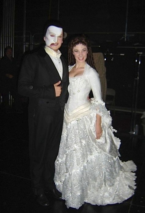 Ramin Karimloo And Sierra Boggess, Sierra Boggess, Christine Daae, Ramin Karimloo, Music Of The Night, Ghost Band, Phantom Of The Opera, Musical Theatre, Costume Design