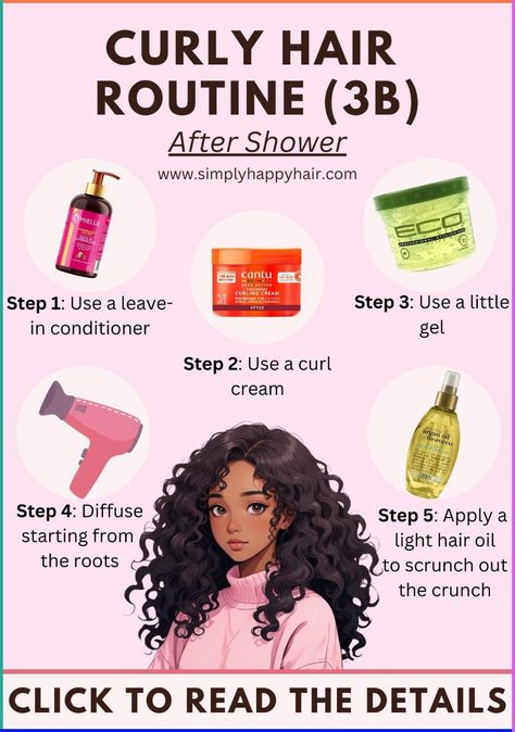 Click to read the post - How to define Curls, Natural Hair, Best curly hair routine for 3b hair, how to get defined curls, short curly hair routine, 3b hairstyles, pillow soft curls, 3b curls, curly hair types, curl pattern, curly girl method, tight curls, 3b hair, 3b curly hair Define Curls Natural Hair, 3b Curly Hair Routine, How To Define Curls, Short Curly Hair Routine, Type 3 Curly Hair, Pillow Soft Curls, 3b Hairstyles, 3 Curly Hair, 3b Curls