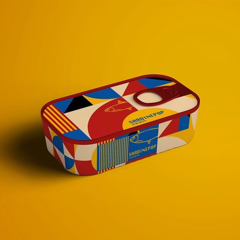 Sardine Packaging, Sardines Packaging, Pavlov Visuals, Pop Branding, Creative Packaging Design Inspiration, Tuna Cans, Packaging Box Design, Retro Packaging, Minimalist Graphic Design