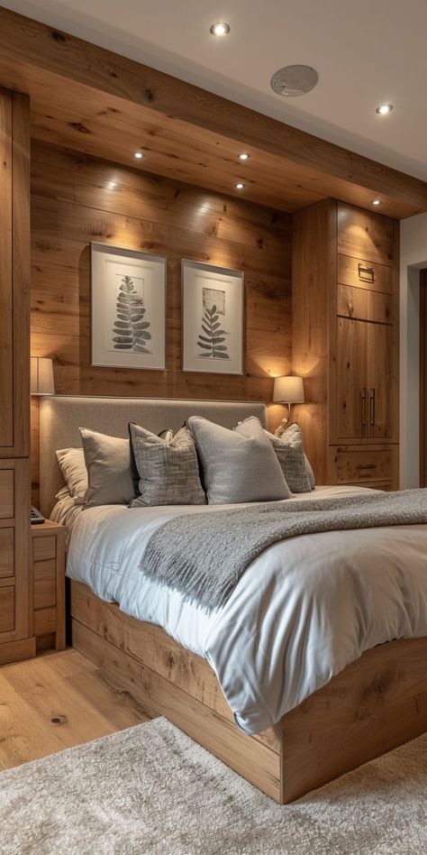 30 Genius Bedroom Storage Ideas to Maximize Your Space - NP Cabin Like Bedroom Ideas, Light Rustic Bedroom, Storage In Bedroom Ideas, Mountain Cabin Interiors Rustic, Mountain Tiny House, Rustic Small Bedroom, Chalet Bedroom Ideas, Small Rustic Bedroom, Ski House Bedroom