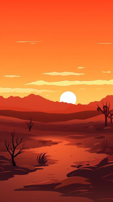 Experience the beauty of a desert landscape with "Desert Sonata," a captivating sunset painting a melodic sky over silhouetted scenery. Enjoy the peaceful harmonies of nature in this serene moment. #Desert #Sunset #Landscape #Nature #Art #BeautifulScenery #Silhouette #MelodicSunset #DesertBeauty Desert Sunset, Sunset Landscape, Desert Landscape, Sunset Painting, Landscape Nature, Desert Landscaping, Beautiful Scenery, Nature Art, The Beauty